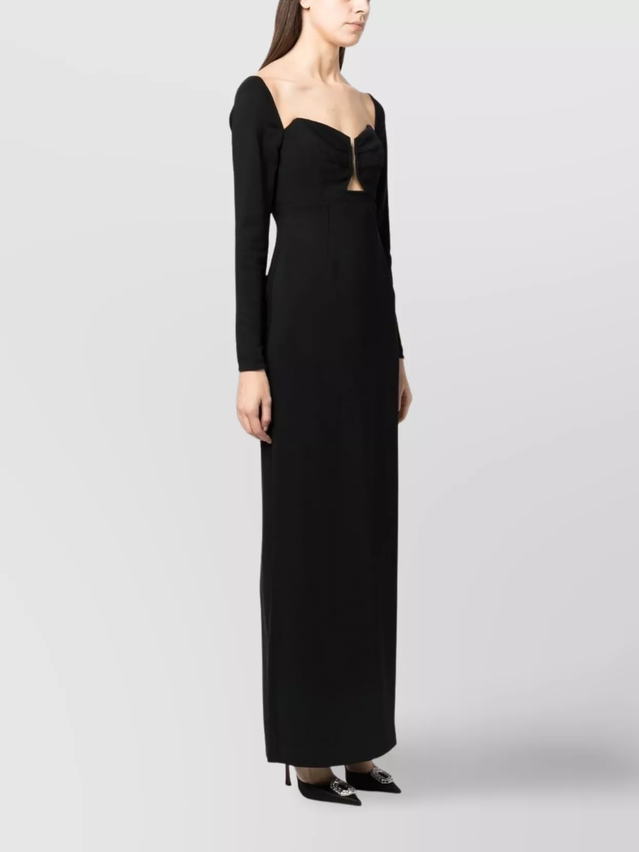 Roland Mouret Cut-out Cady Maxi Dress With Fitted Silhouette