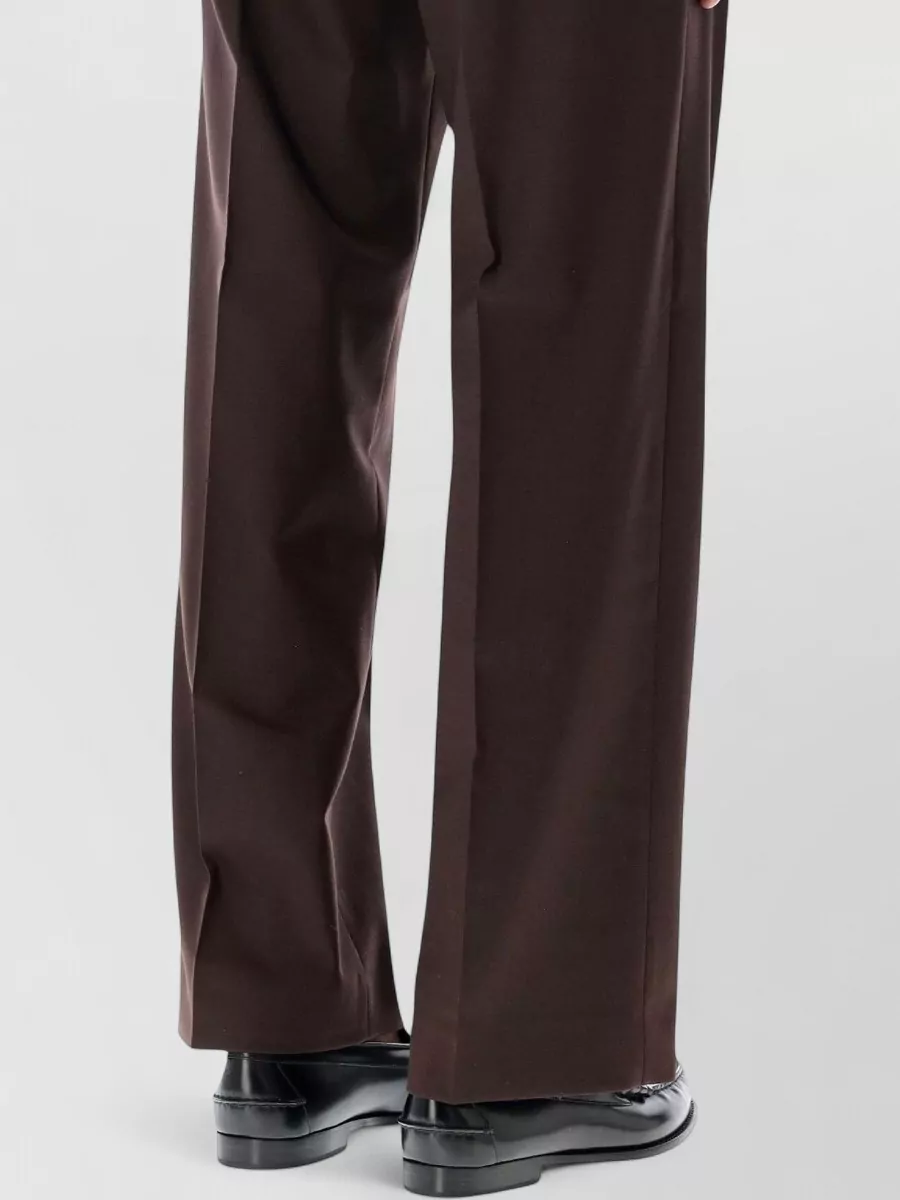 Sunflower Wide-Leg Pleated Tailored Trousers