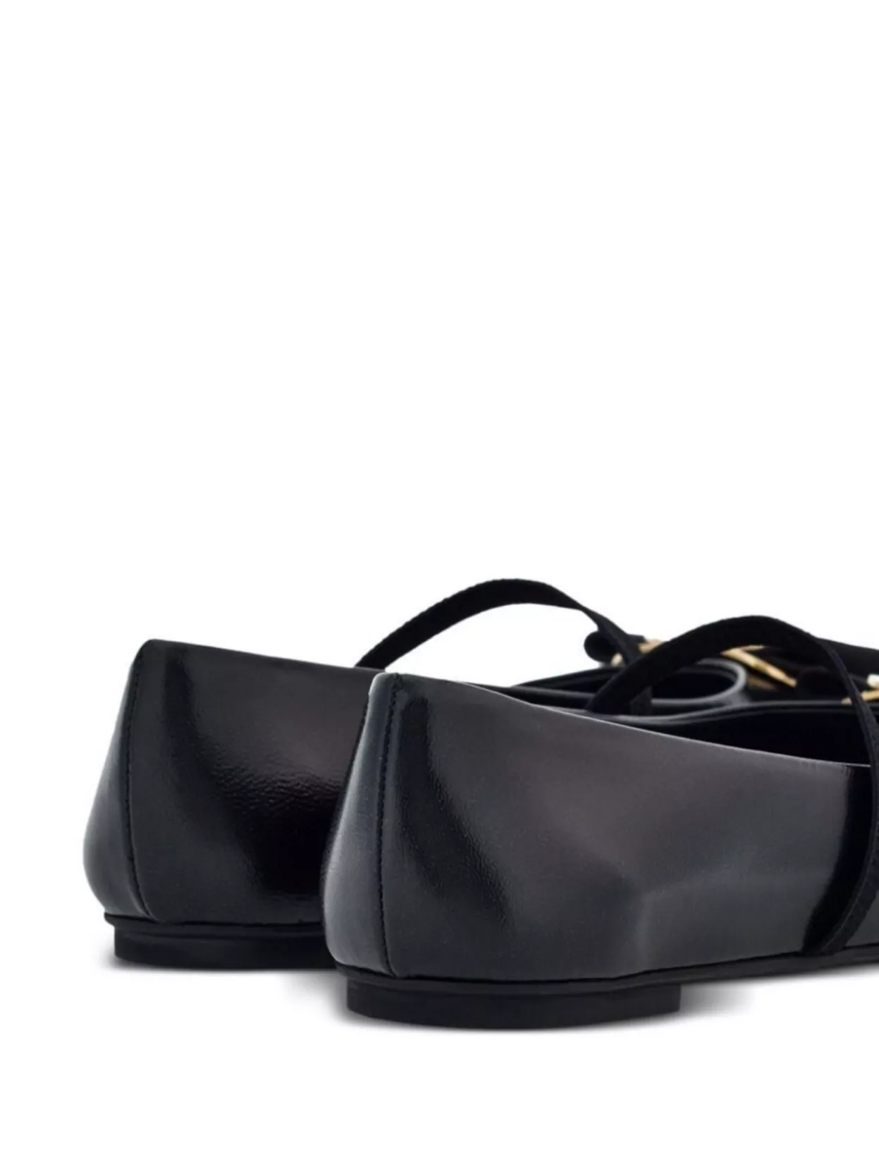 Ferragamo Vara Bow Detail Lambskin Ballet Flats