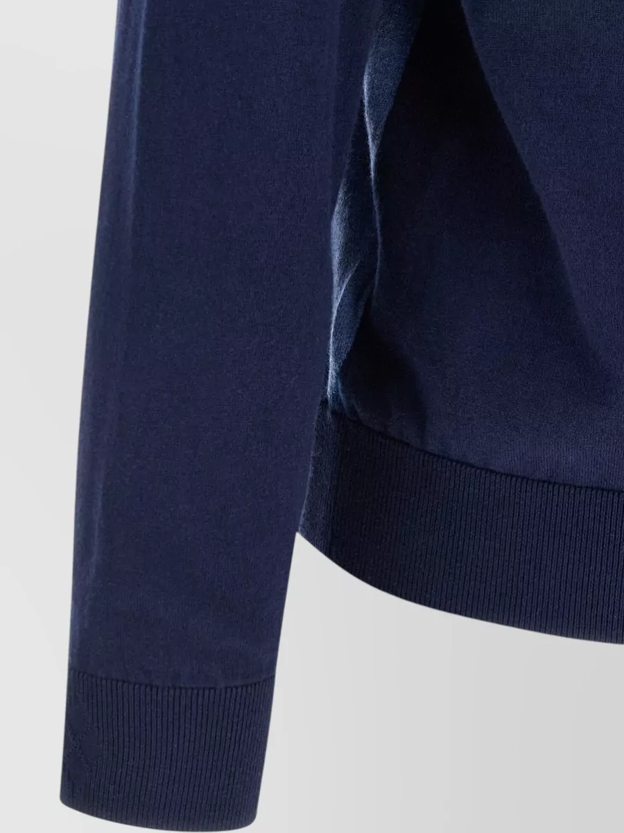 Ballantyne Cashmere Cotton Argyle V-Neck Cardigan