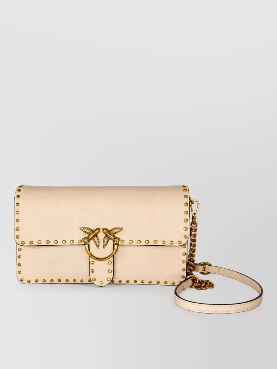 Pinko Love Bag Leather Clutch Bag
