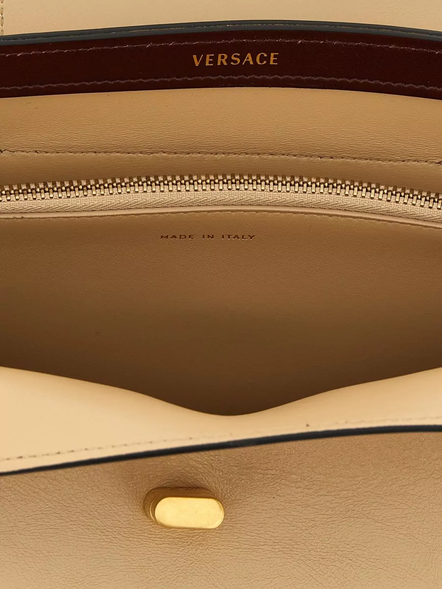 Versace Leather Flap Clutch Bag