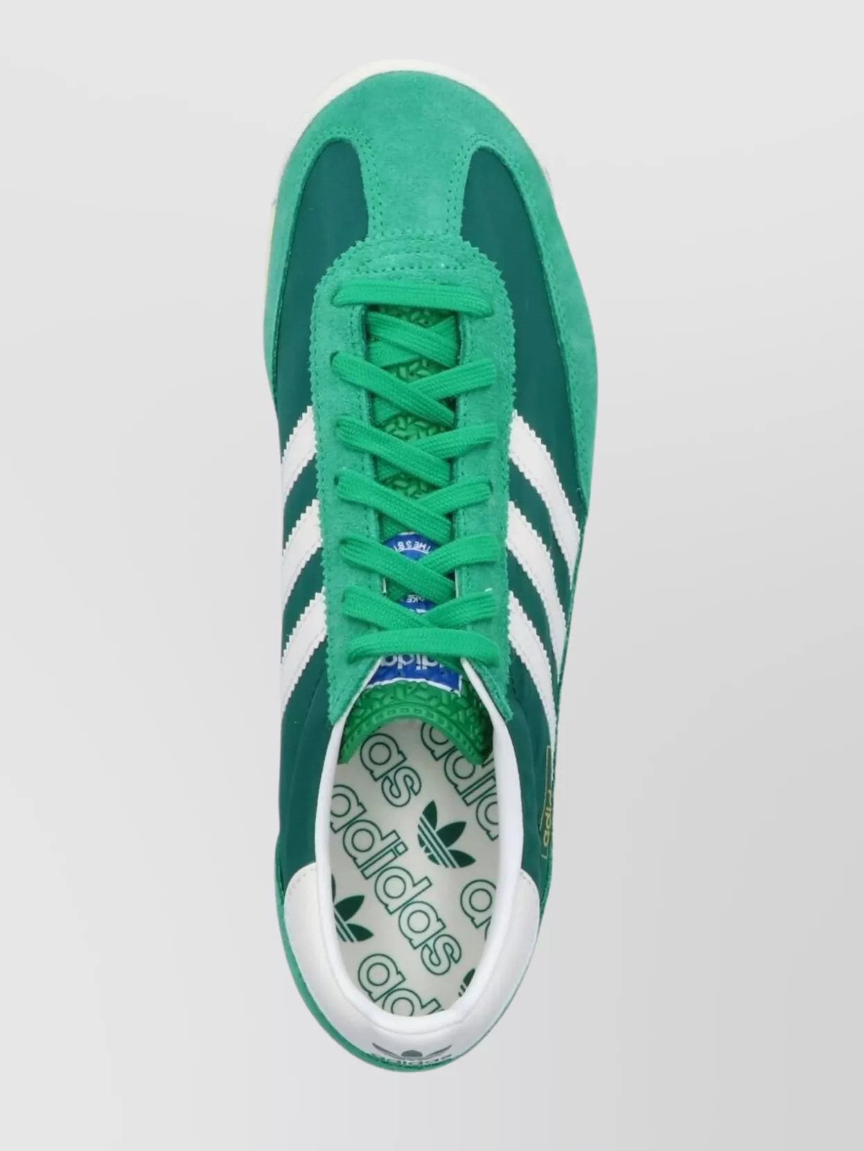 Adidas Logo Sneaker With Striped Contrast Sole