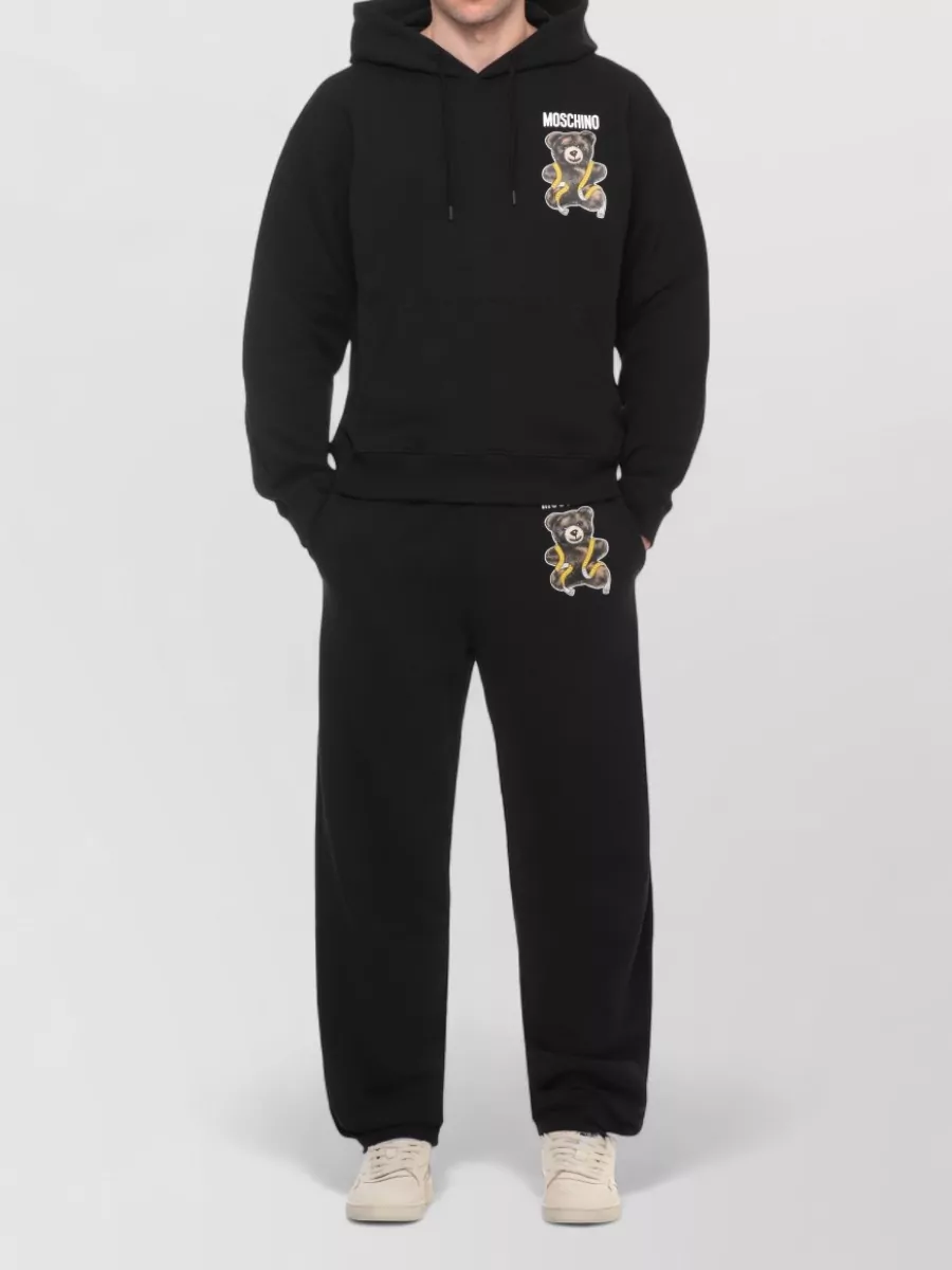 Moschino Cotton Straight-Leg Track Pants