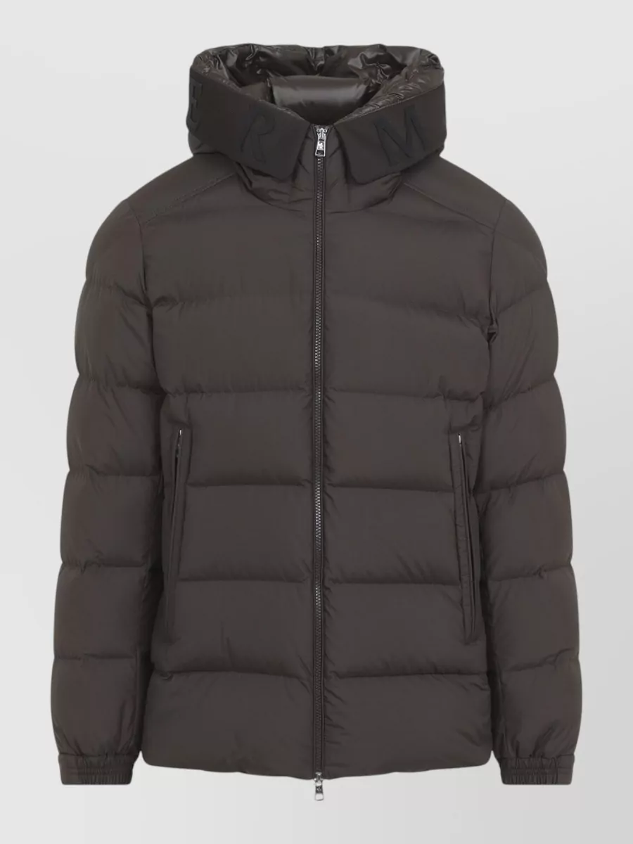 Moncler down hooded puffer jacket