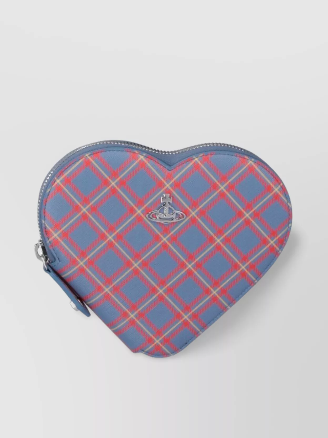 Vivienne Westwood Heart Checkered Chain Strap Shoulder Bag