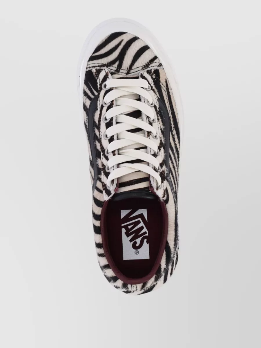 Vans Low Top Sneakers Animal Print Rubber Sole