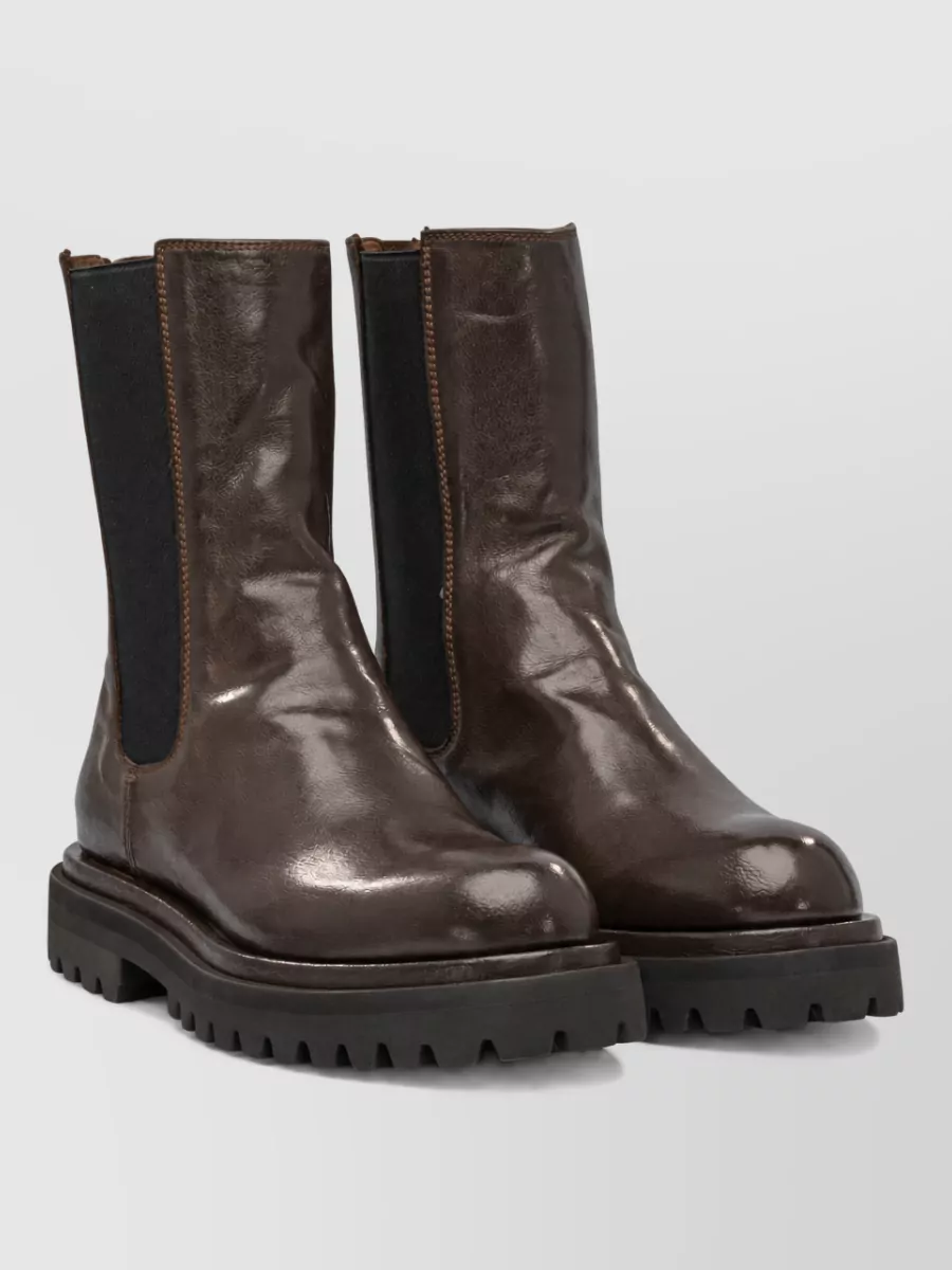 Officine Creative leather zippered ankle boots