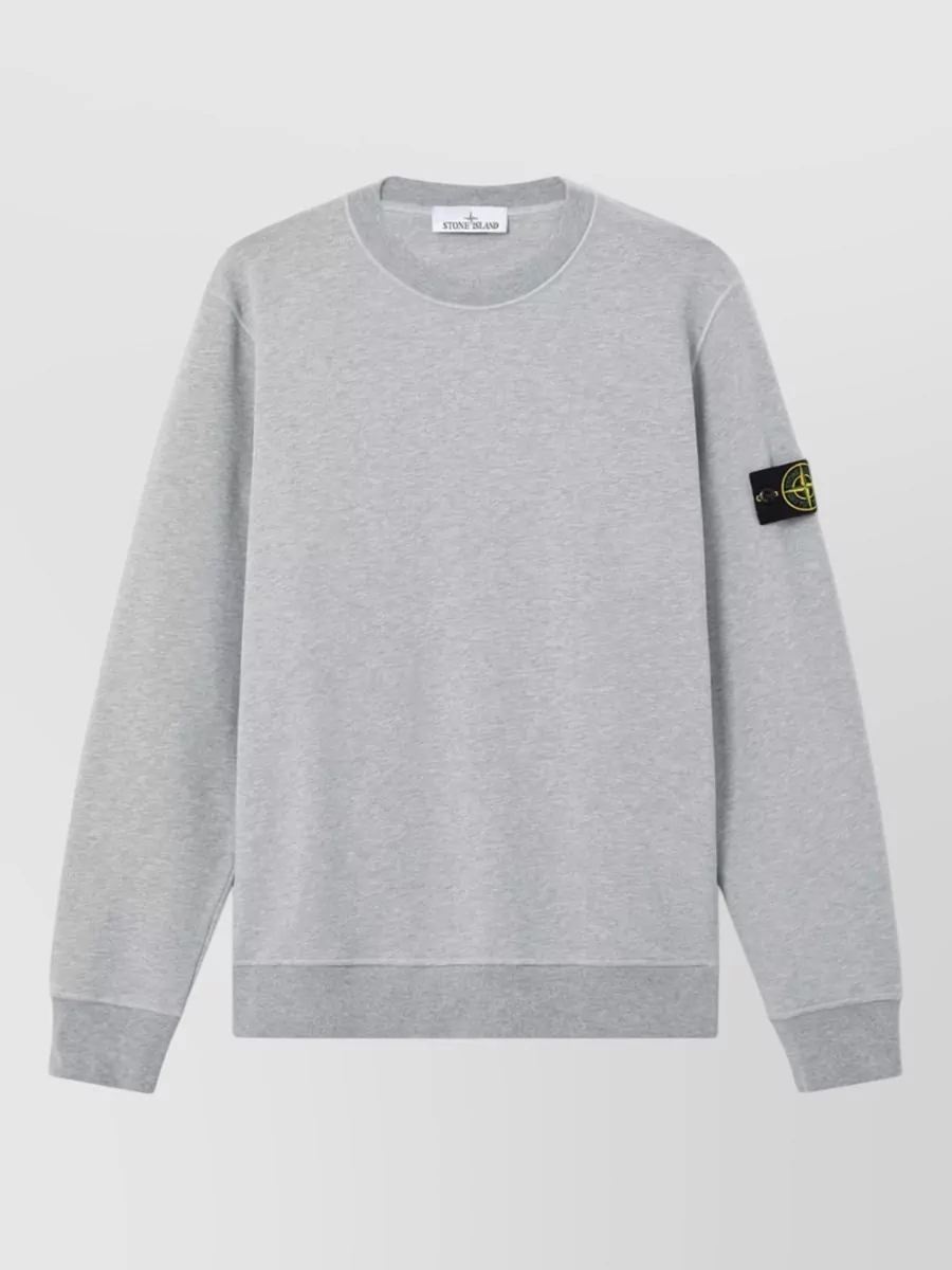 Stone Island ribbed cotton sweatshirt