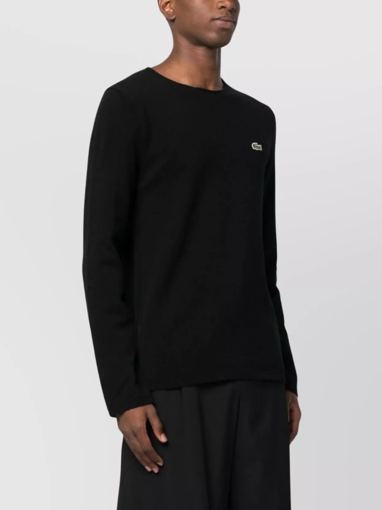 Comme Des Garçons Lacoste Crew Neck Long-Sleeve Sweater