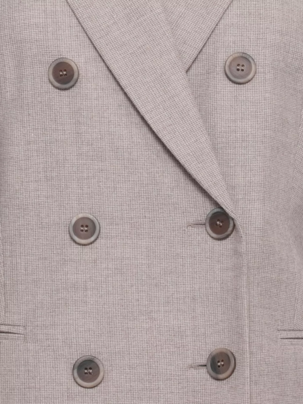 Peserico Double-Breasted Wool Blazer Featuring Pockets