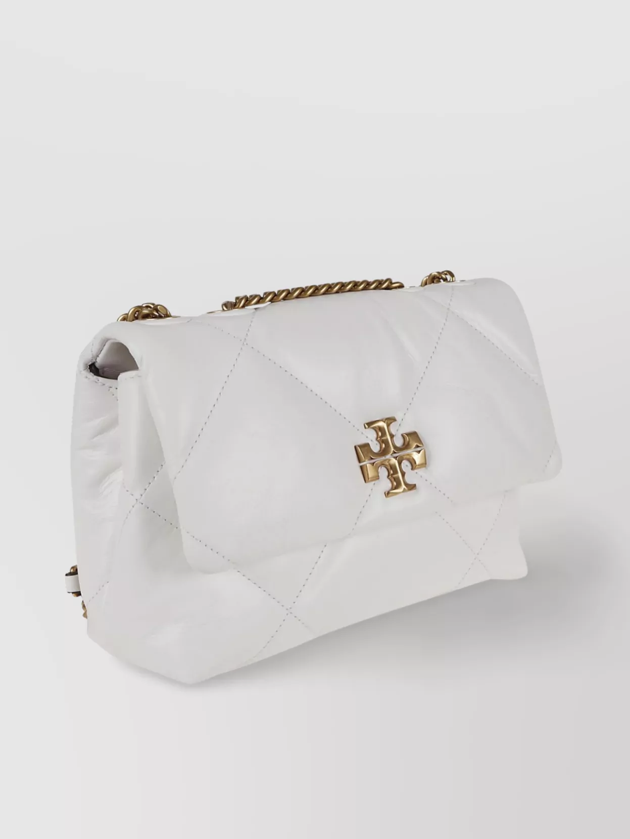 Tory Burch Diamond Quilt Shoulder Bag With Double Chain