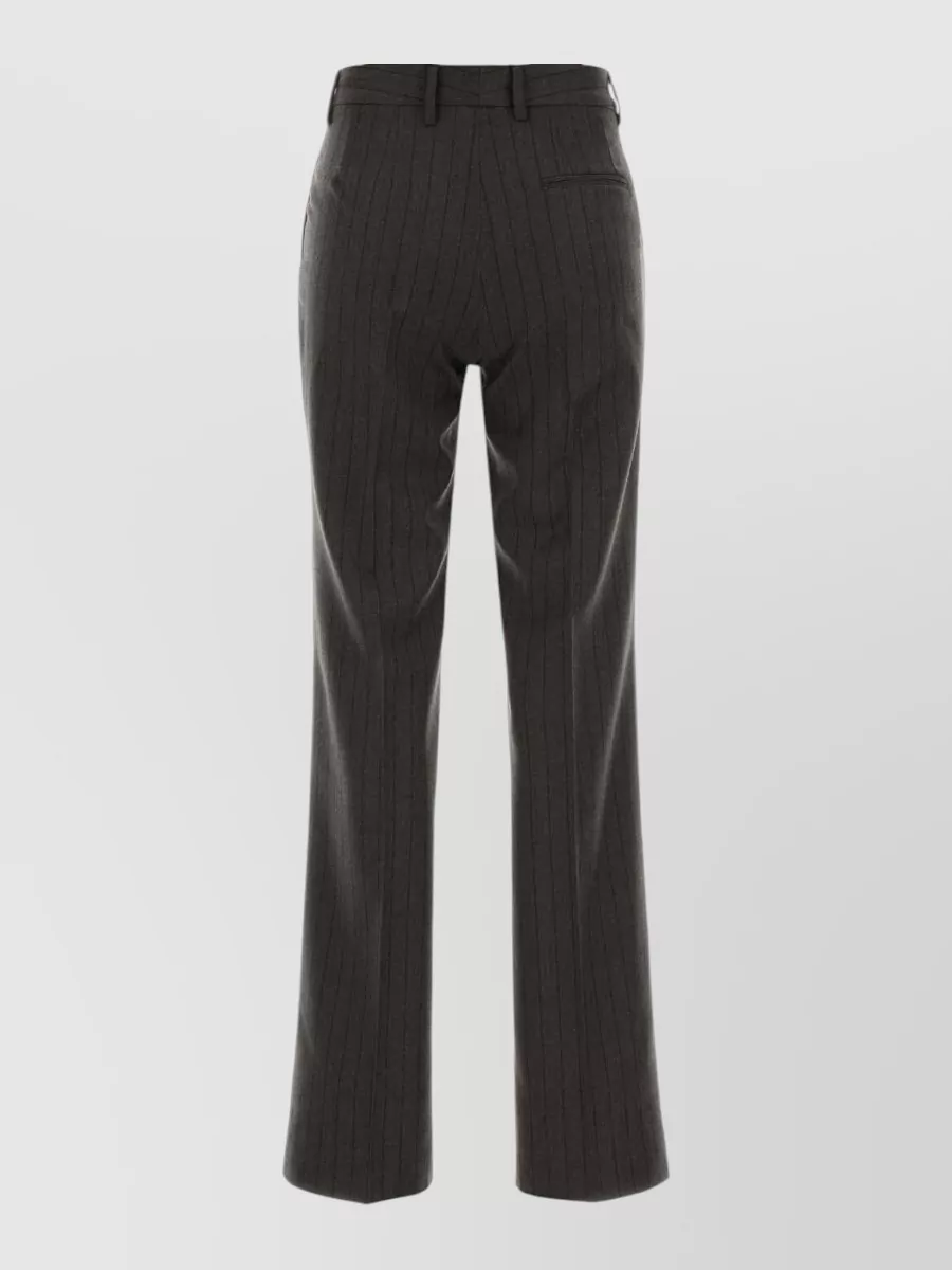 Pt Torino embroidered virgin wool suit trousers