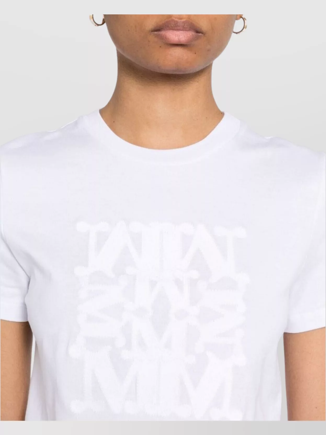 Max Mara Graphic Print Crew Neck Short Sleeve Top