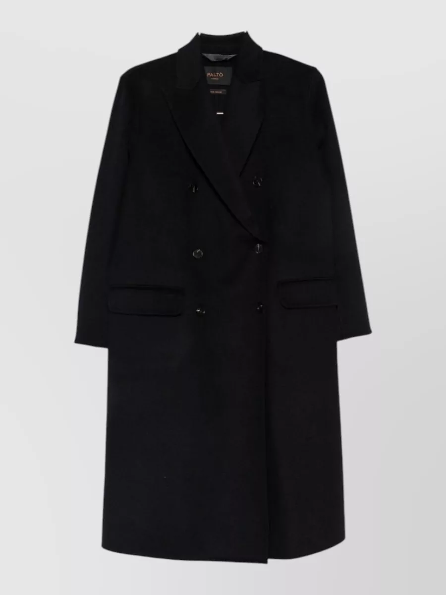 Paltò wool double-breasted coat