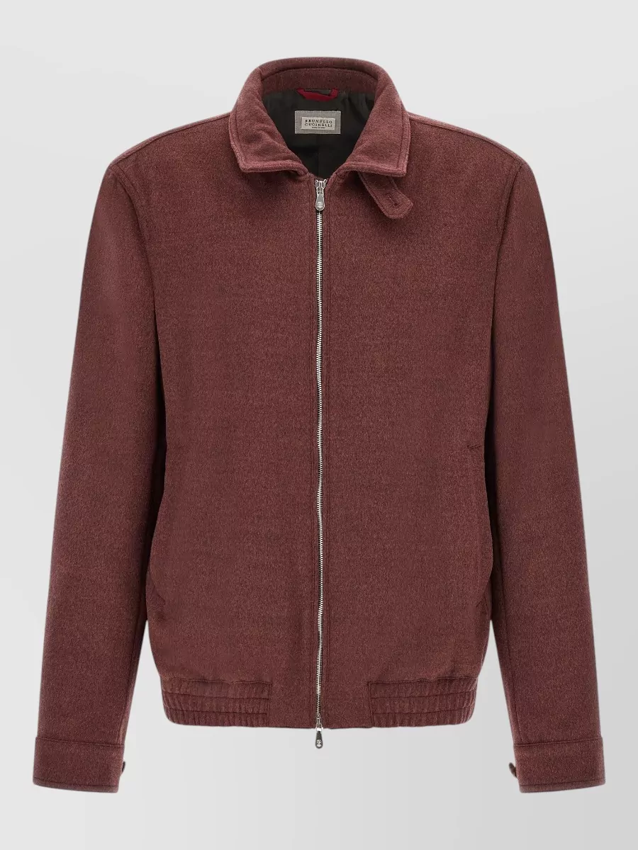 Brunello Cucinelli Virgin Wool Bomber Jacket