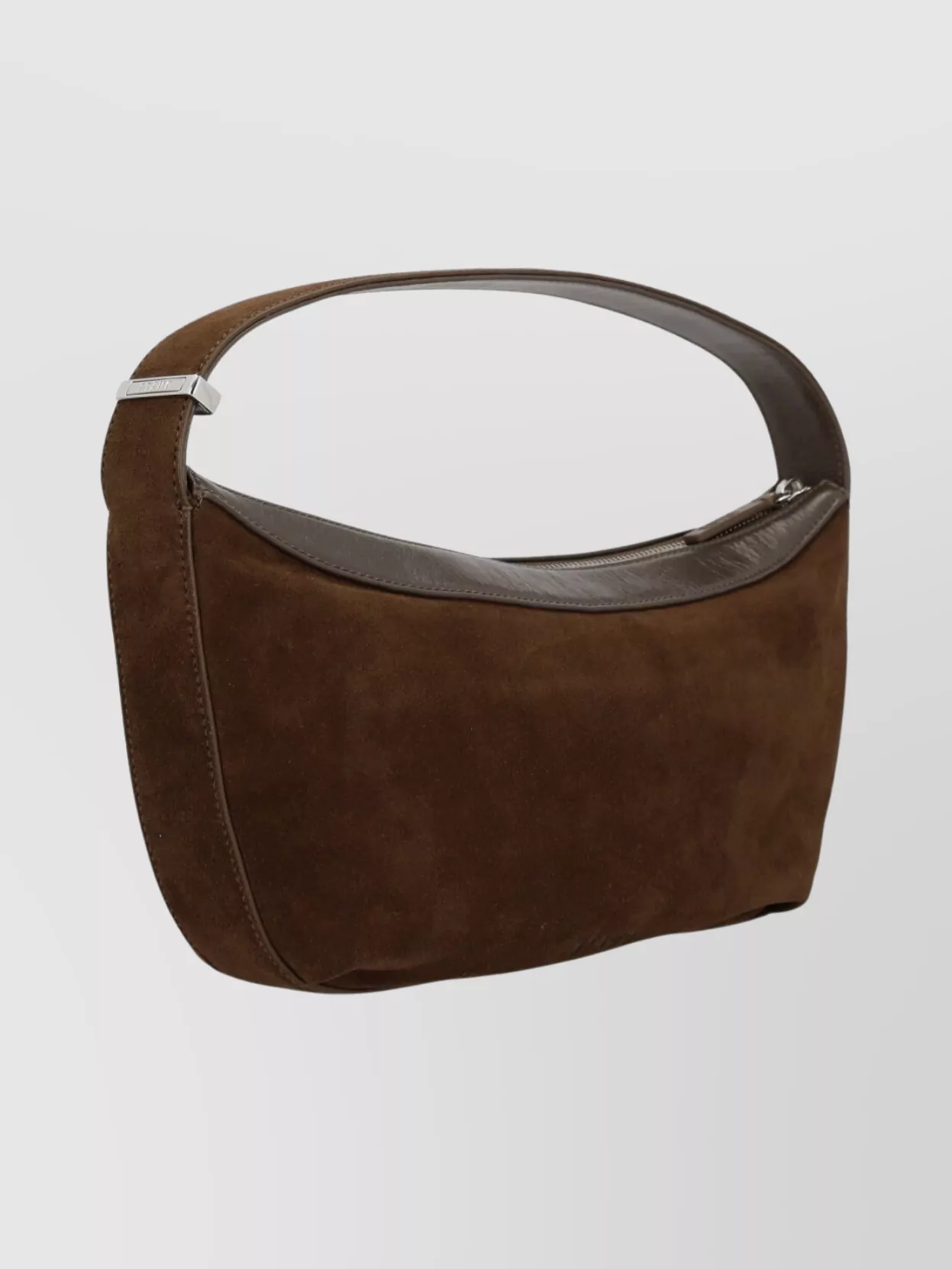 Staud Suede Rectangular Shoulder Bag With Top Handle