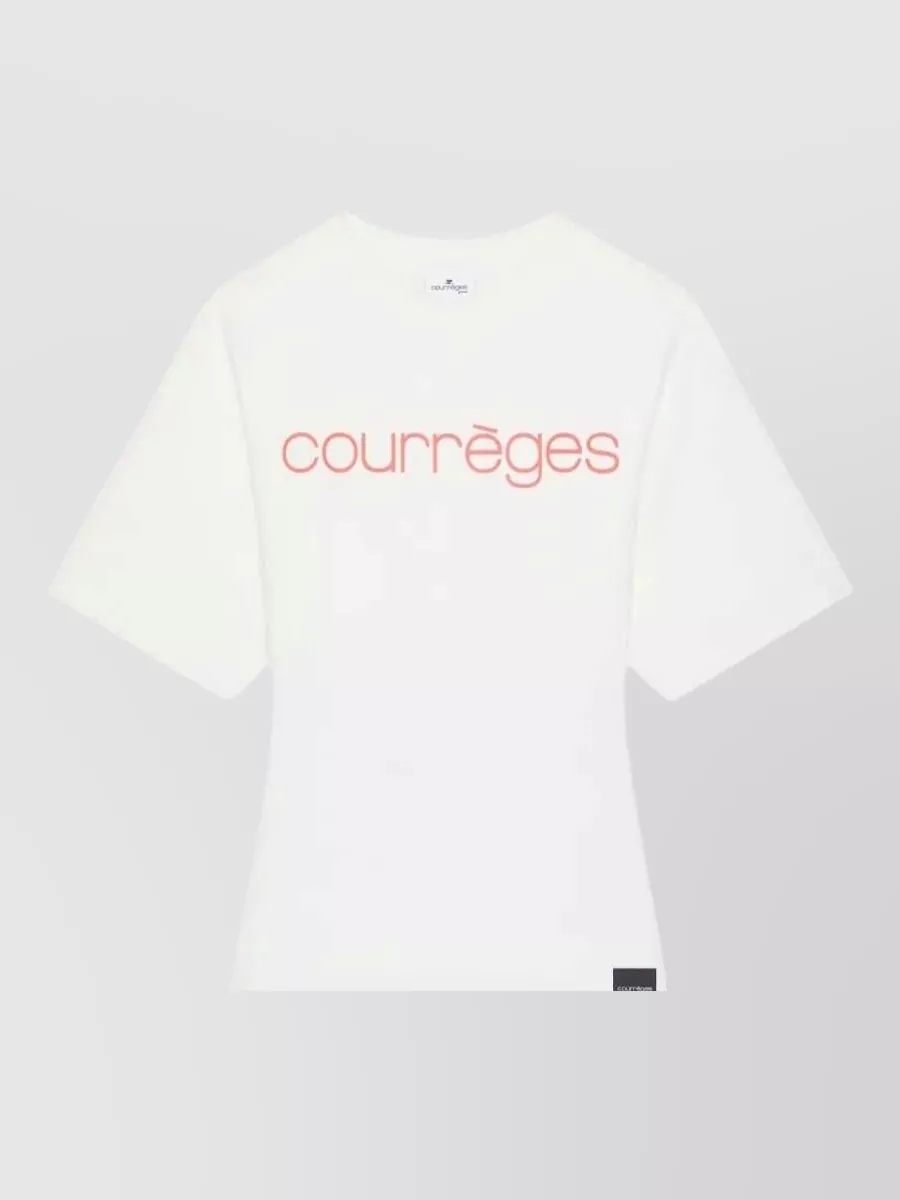 Courrèges logo print short-sleeve t-shirt