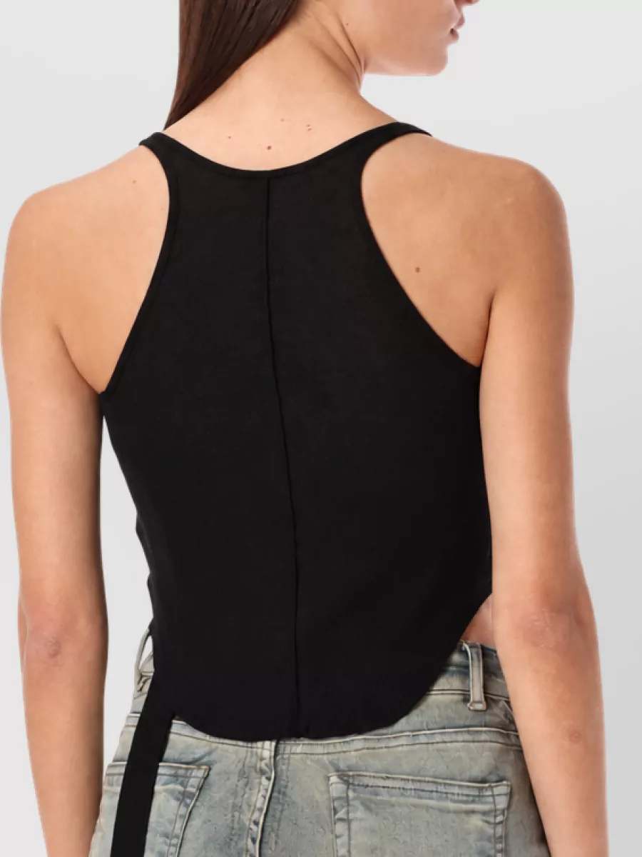 Rick Owens Cotton Cropped Tank Top