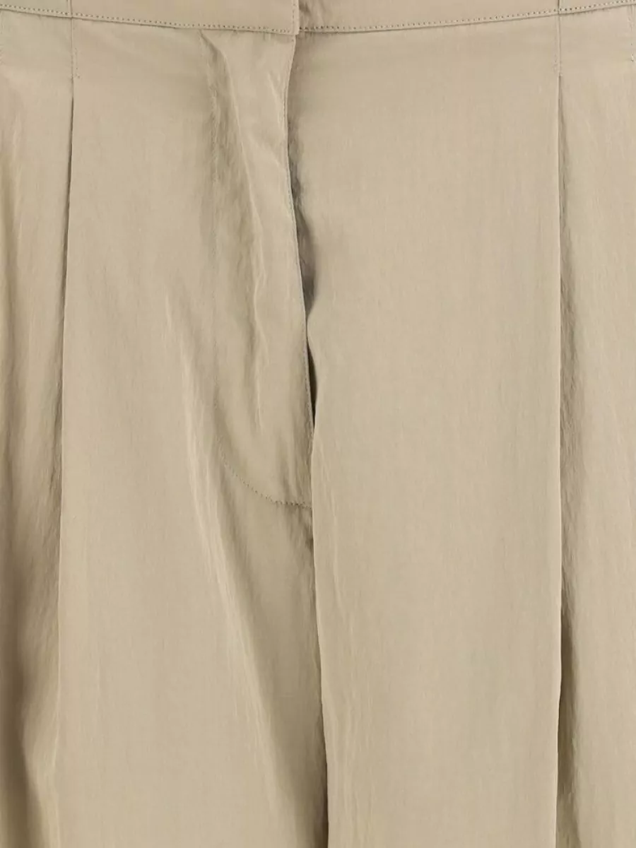The Row Silk pleated wide-leg trousers