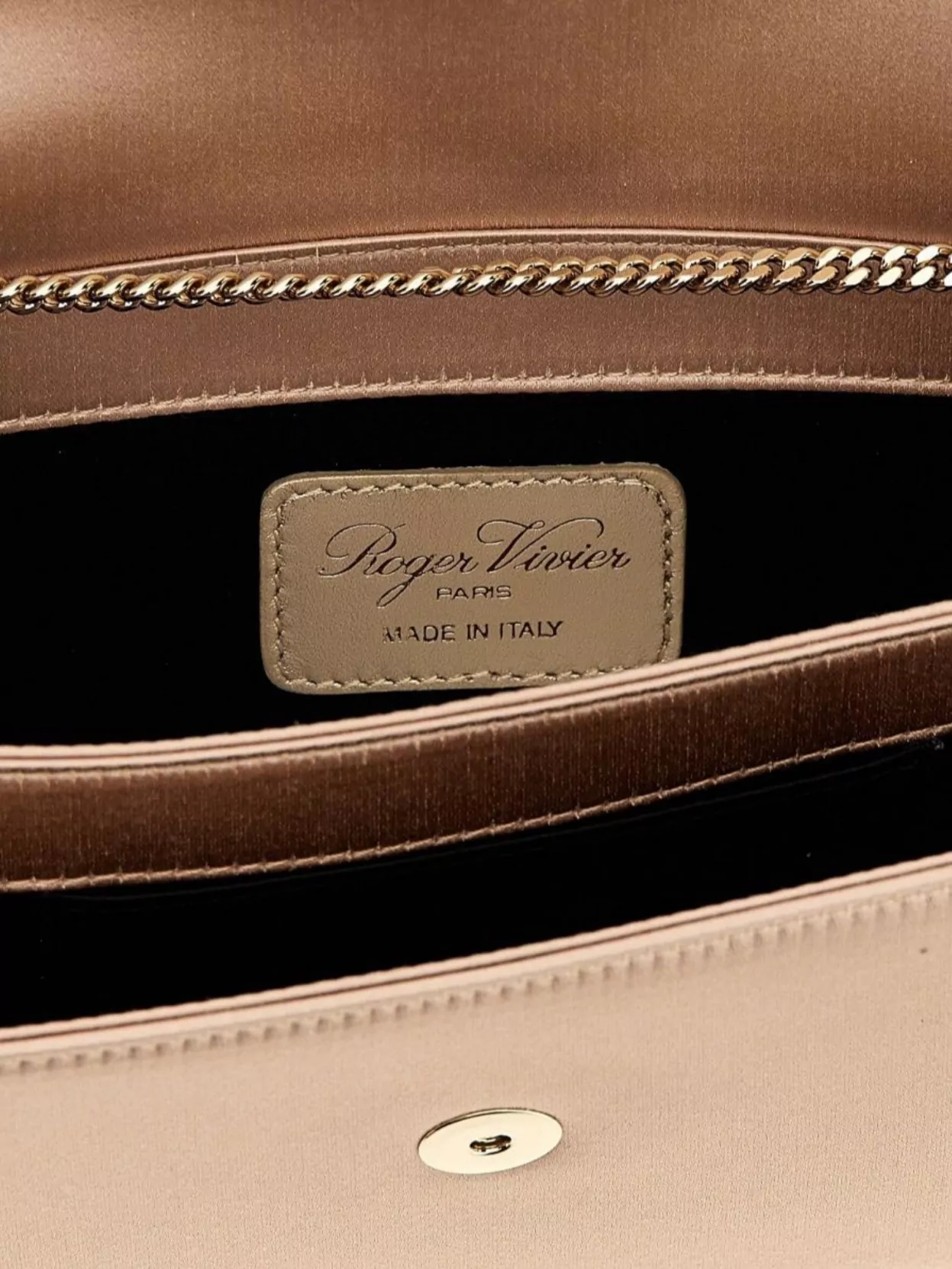 Roger Vivier Buckle Embellished Chain Strap Clutch