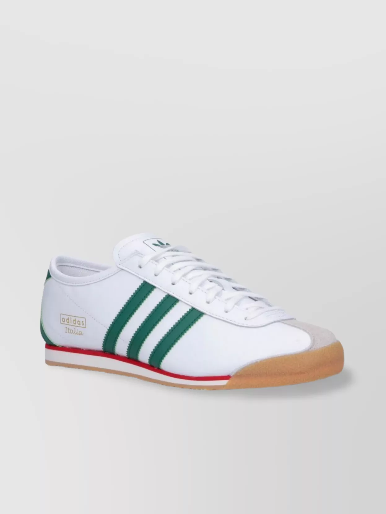 Adidas Low Top Rubber Sole Sneakers With Contrast Stripes