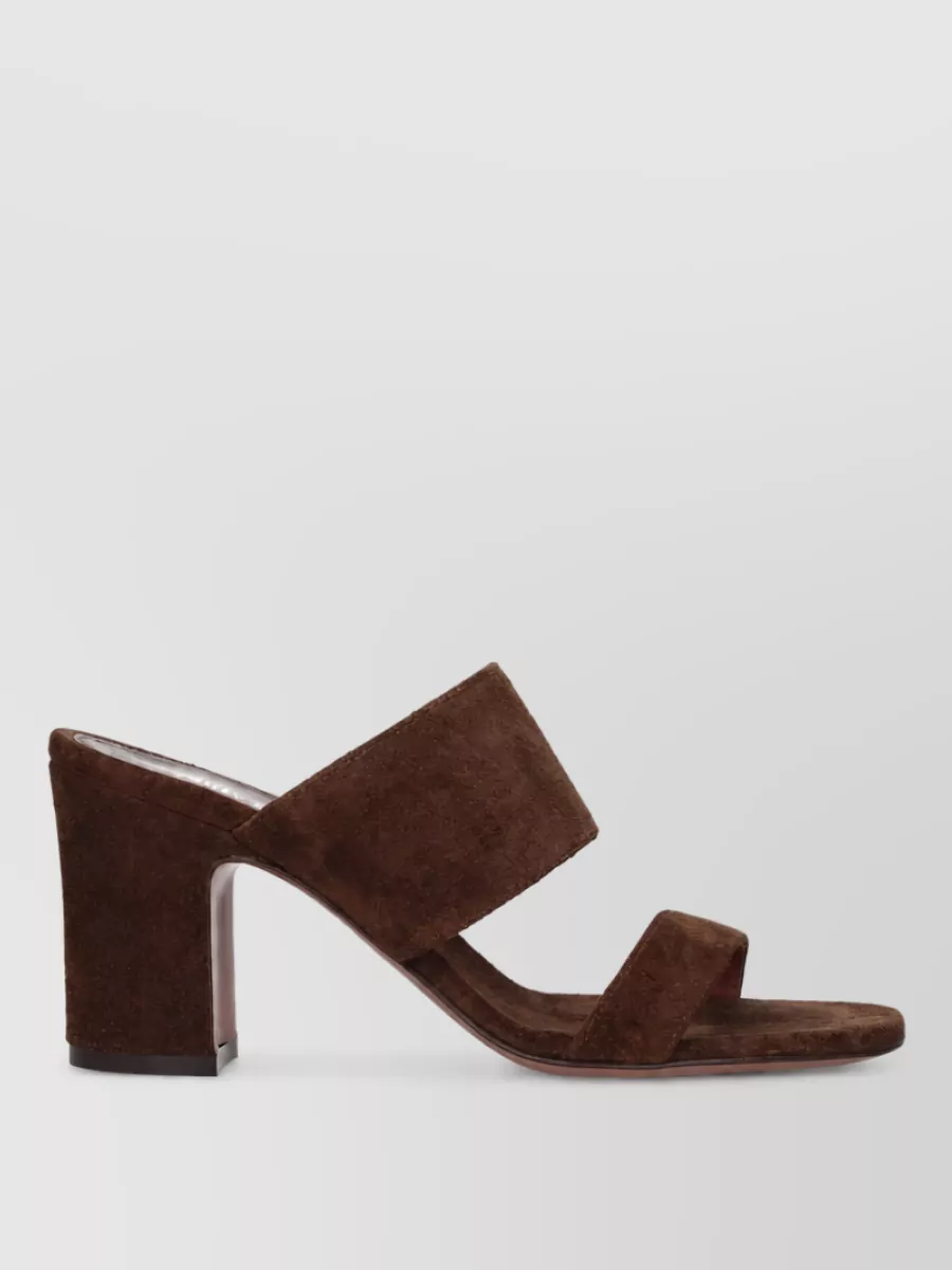 Paris Texas Leather Platform Mules