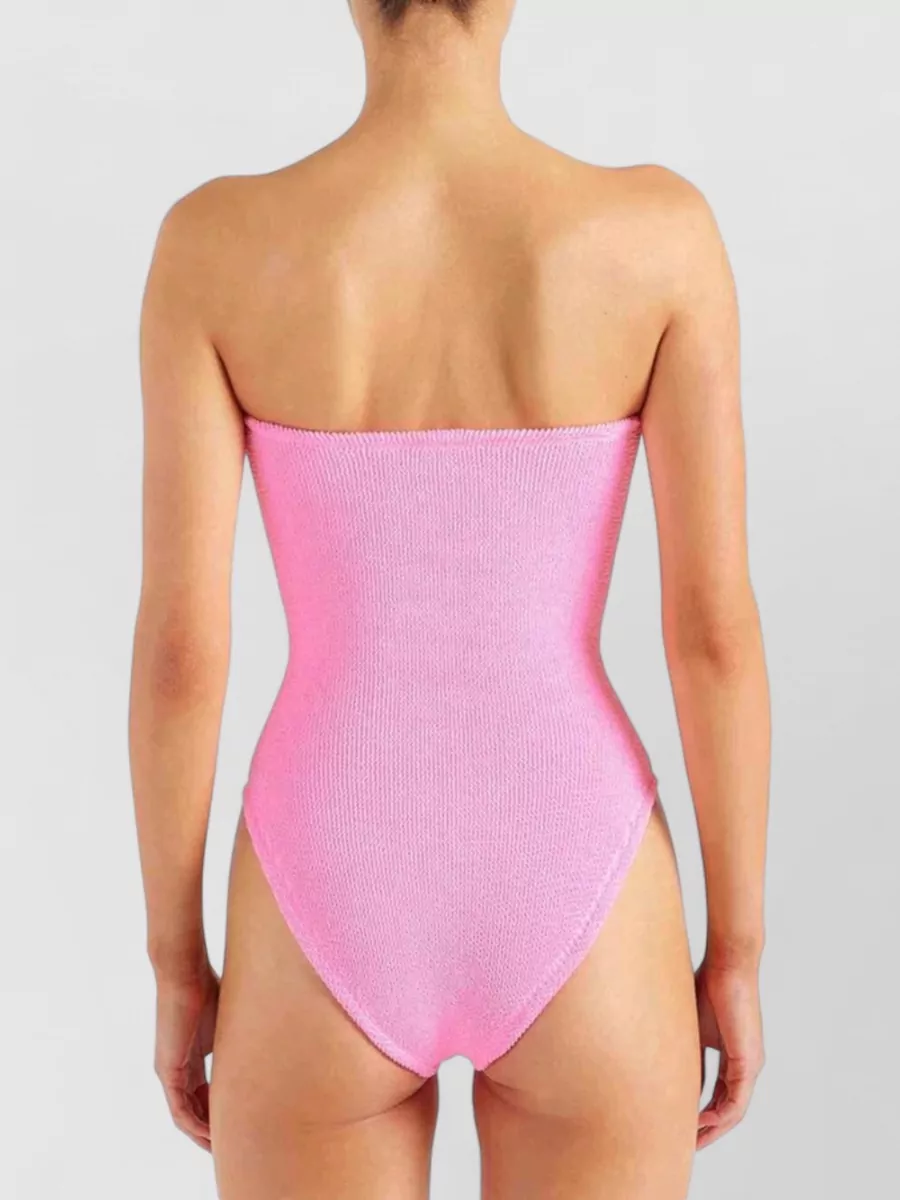 Hunza G Gathered Strapless Swimsuit