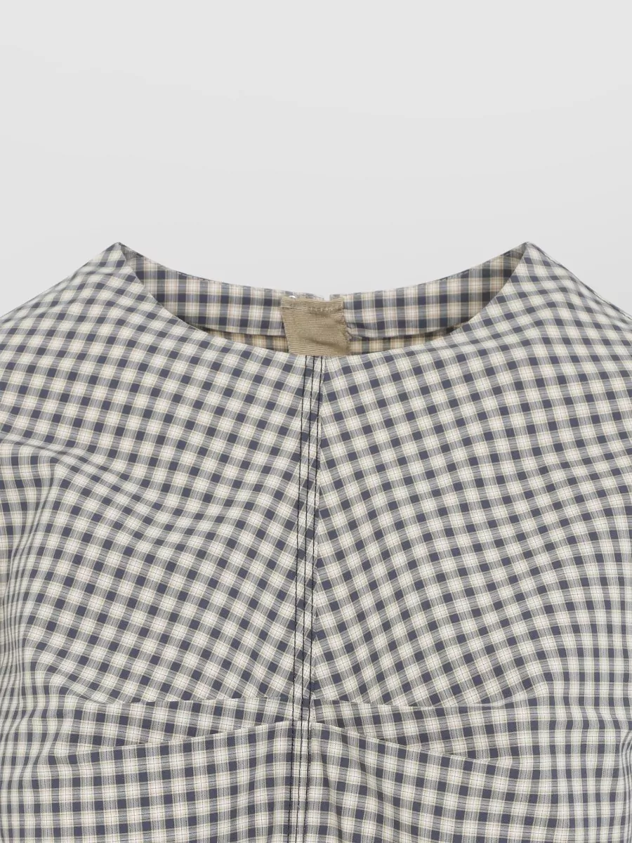 Marni Checked Cotton Long-Sleeve Blouse