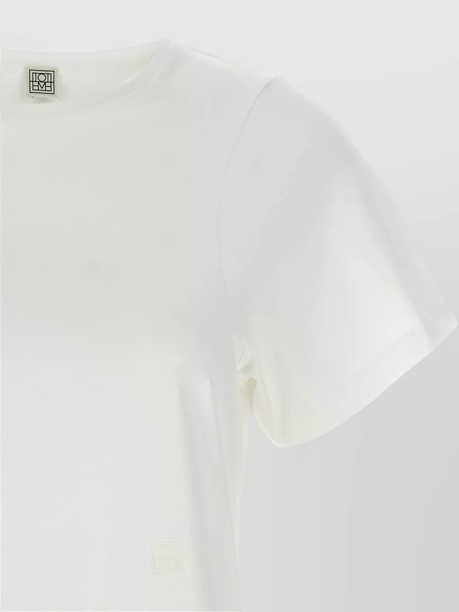 Totême Cotton Jersey Crew Neck Short-Sleeve T-Shirt