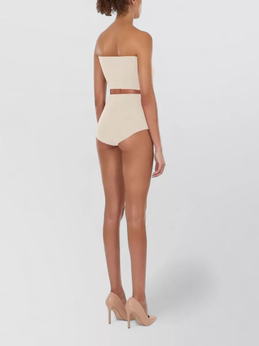 Wolford Seamless Bandeau Top Ribbed Hem Strapless