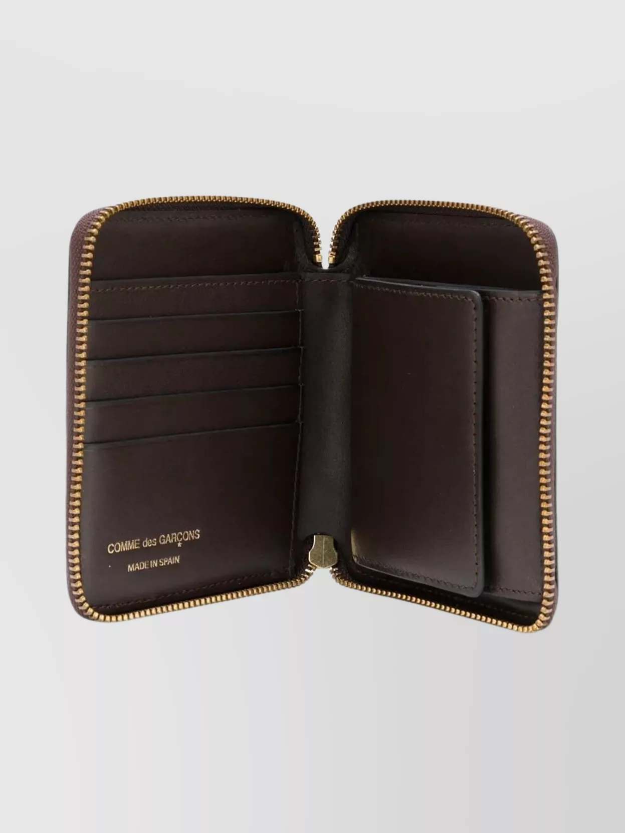 Comme Des Garçons Leather Zip-Around Wallet Coin Pocket