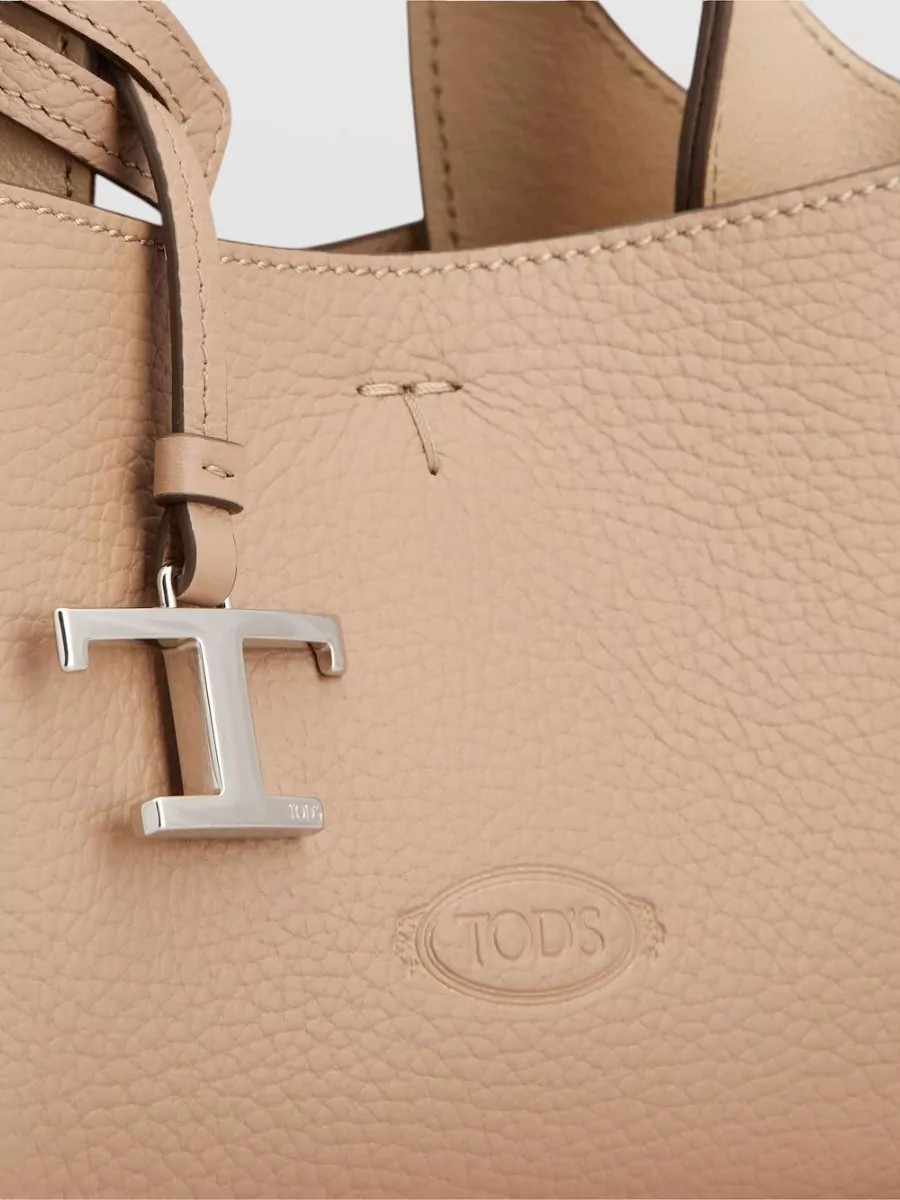 Tod's Micro Leather Tote Bag Detachable Shoulder Strap