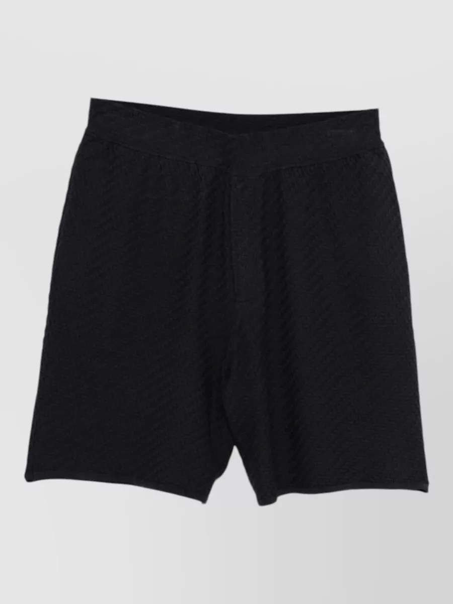 Emporio Armani Textured knit swim shorts