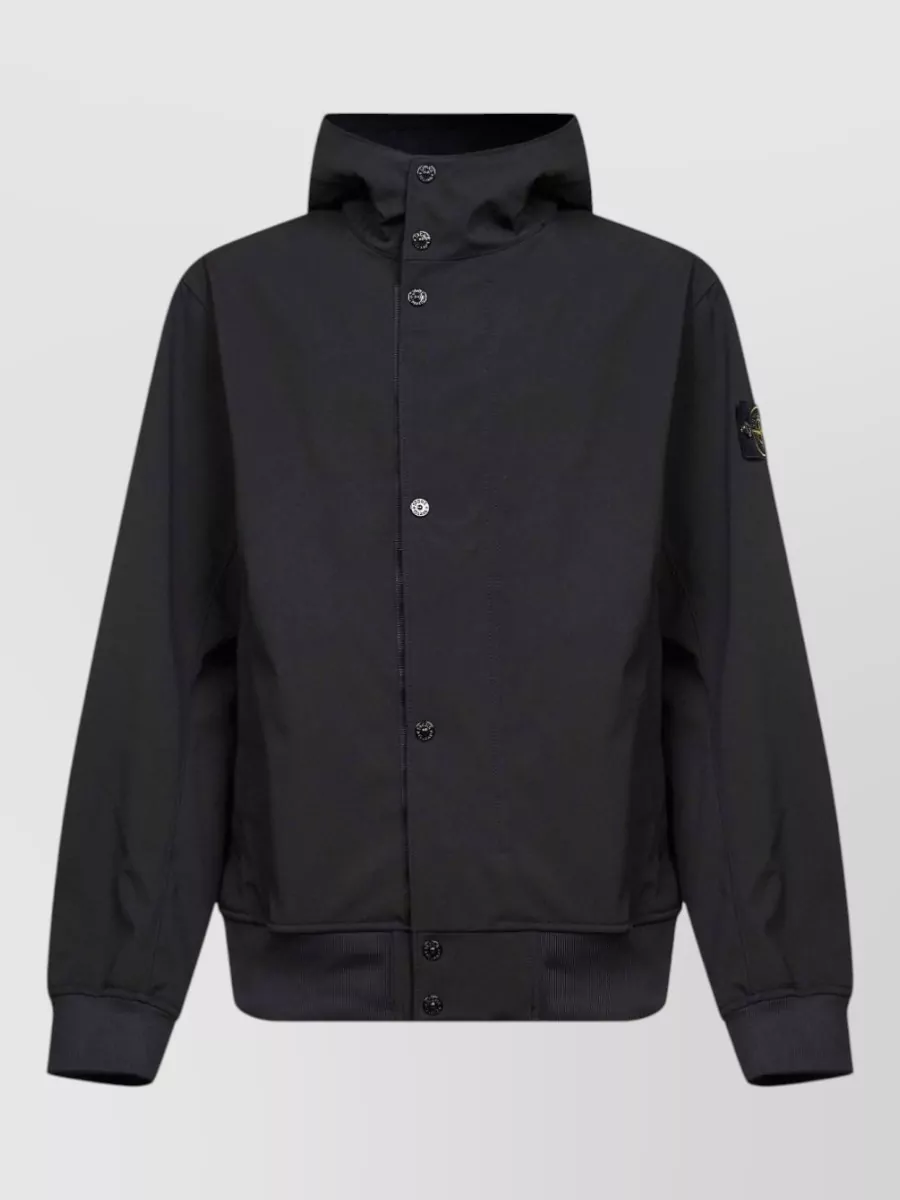 Stone Island hooded short parka jacket