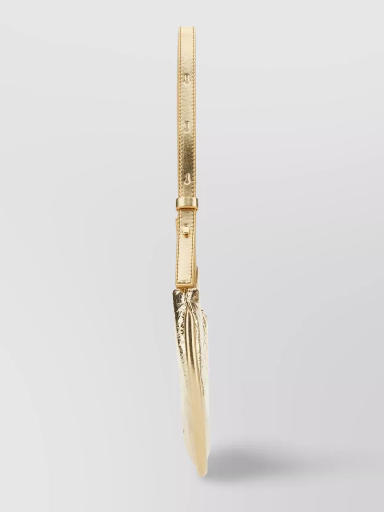 Themoirè Adjustable Strap Half-moon Shoulder Bag