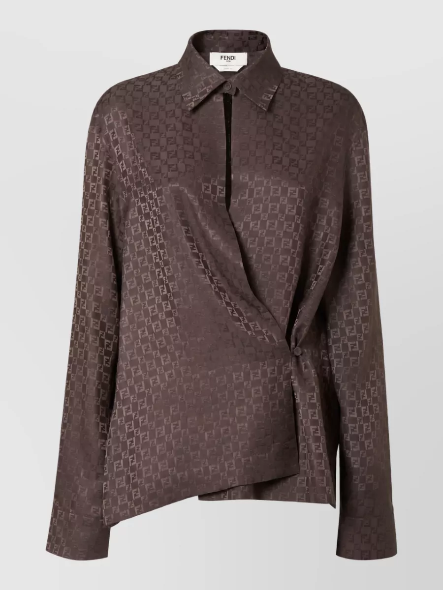 Fendi Silk jacquard shirt