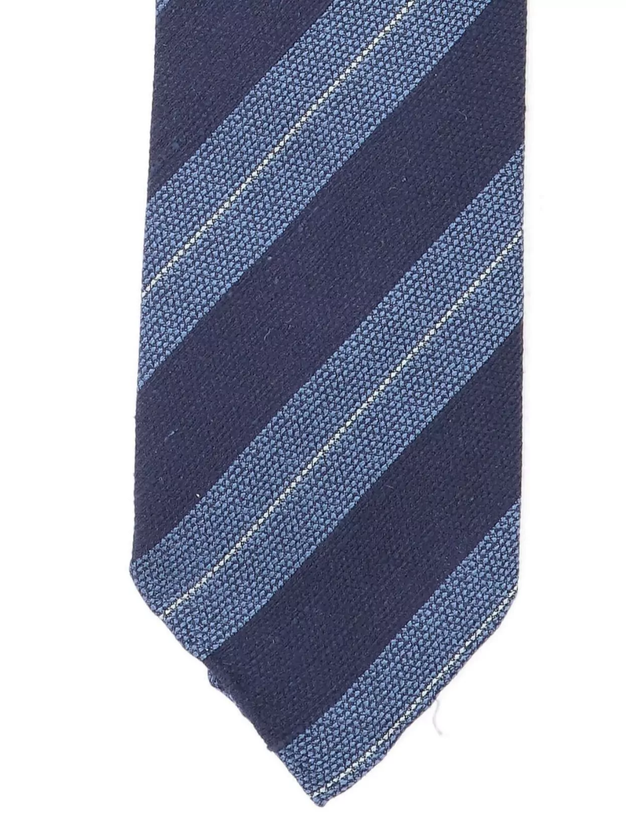 Cesare Attolini Striped Ties With Textured Fabric Design