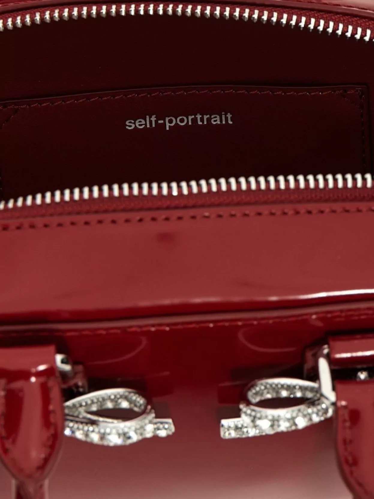Self-portrait Leather Bow Embellished Shoulder Bag