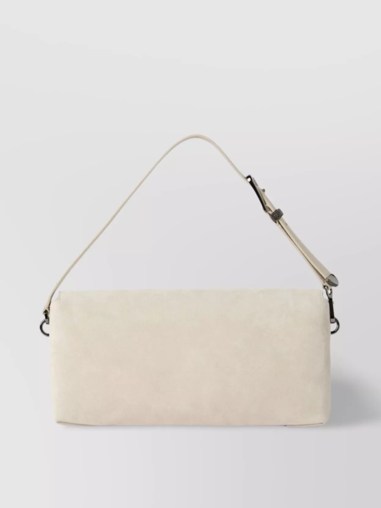 BRUNELLO CUCINELLI ADJUSTABLE STRAP SUEDE FINISH SHOULDER BAG
