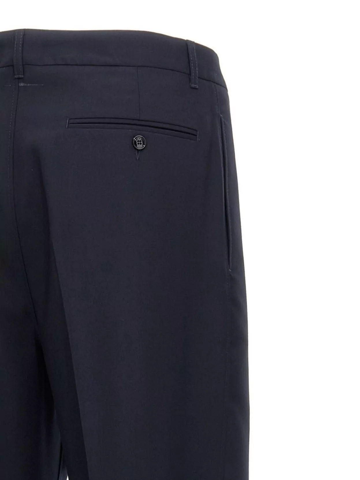 Marni Wool Trousers With Back Pockets And Belt Loops