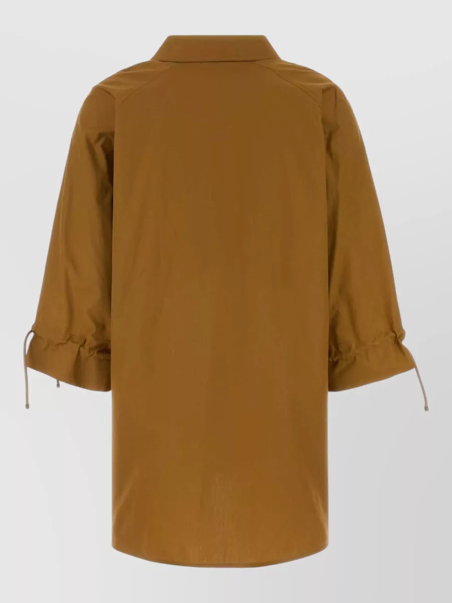 Max Mara Cotton Asymmetric Hem Shirt