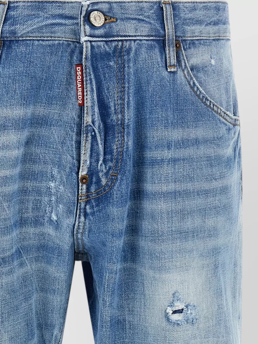 Dsquared2 Denim Low-Rise Straight-Leg Jeans