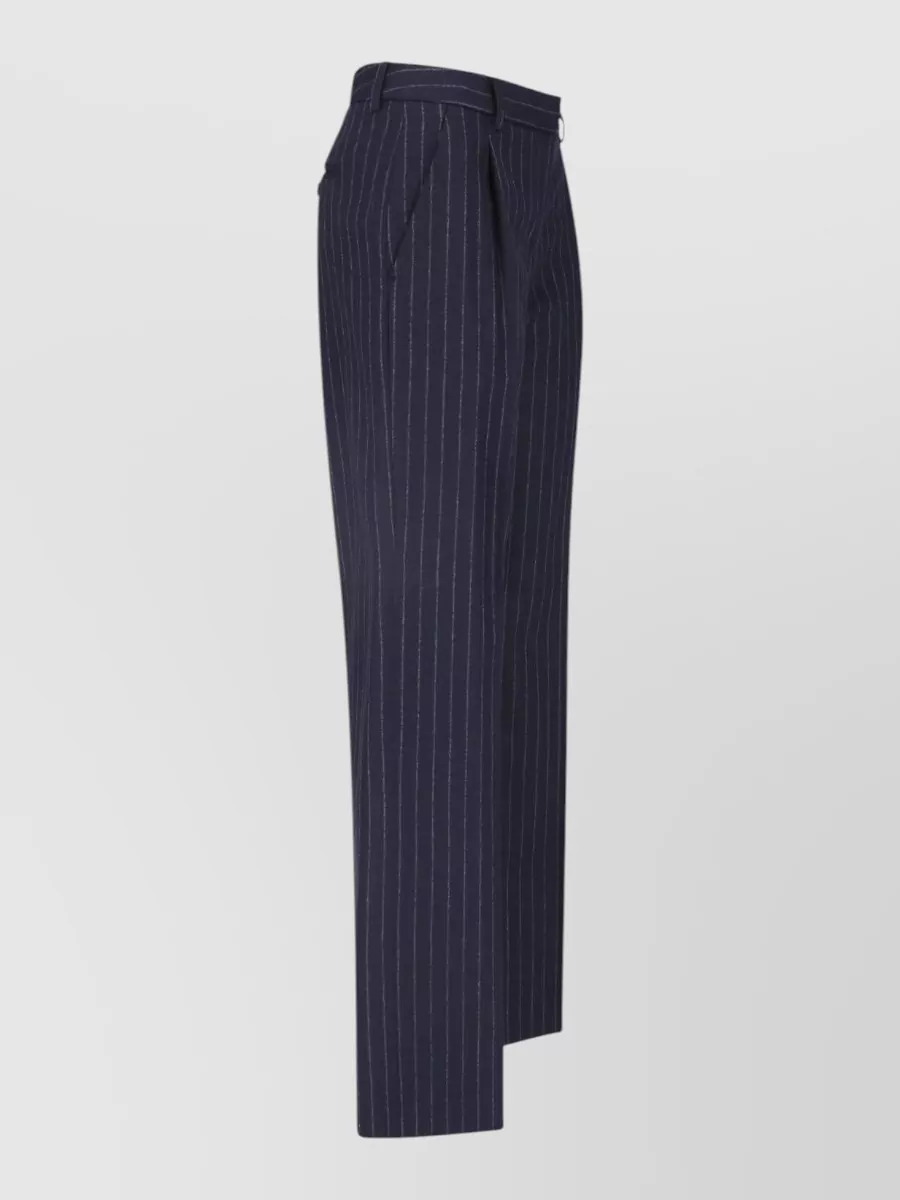 Lardini Cashmere Straight-Leg Tailored Trousers
