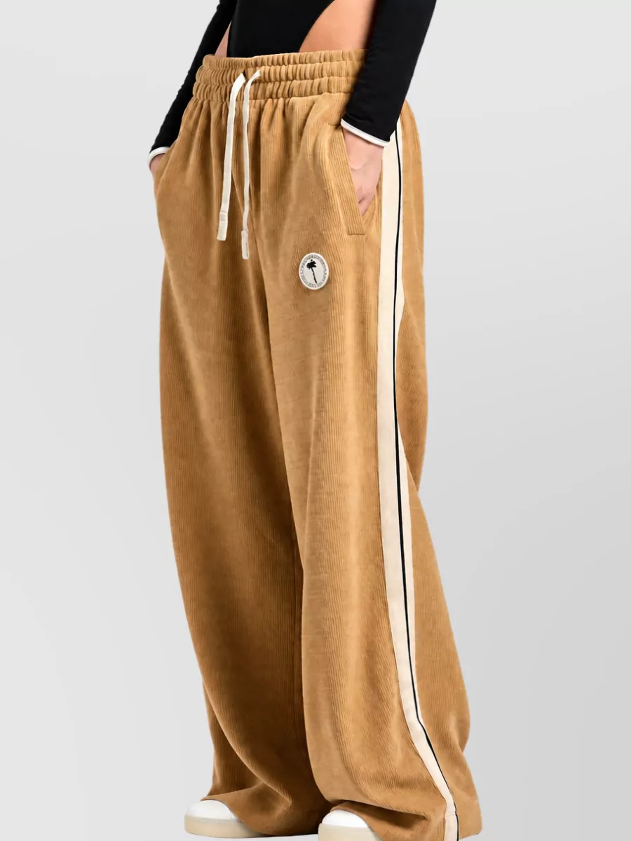 Palm Angels Chenille Loose Track Pants