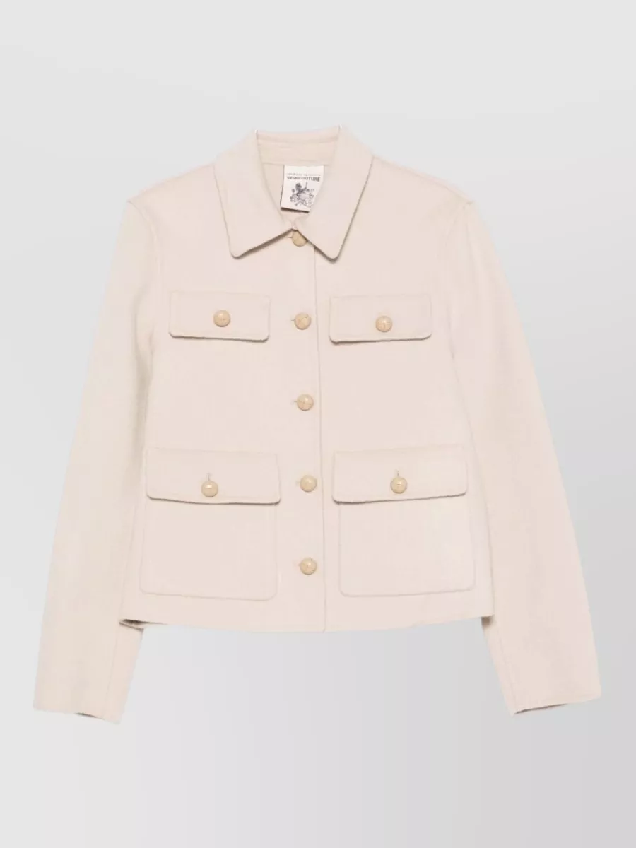 Semicouture wool single-breasted coat