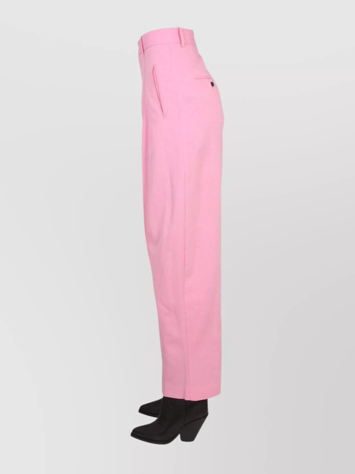 ISABEL MARANT PLEATED TROUSERS WITH BELT LOOPS AND POCKETS
