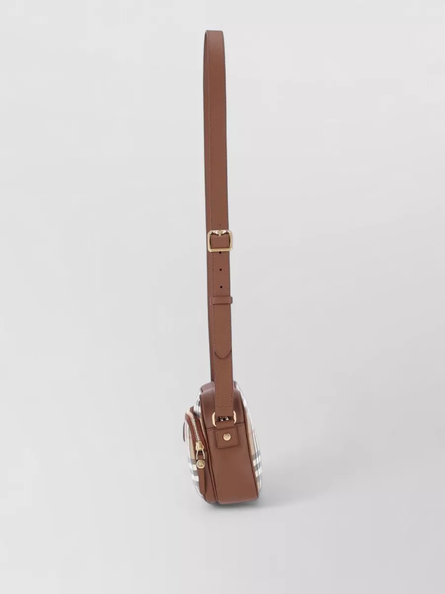 Burberry Checked Cotton Crossbody Bag