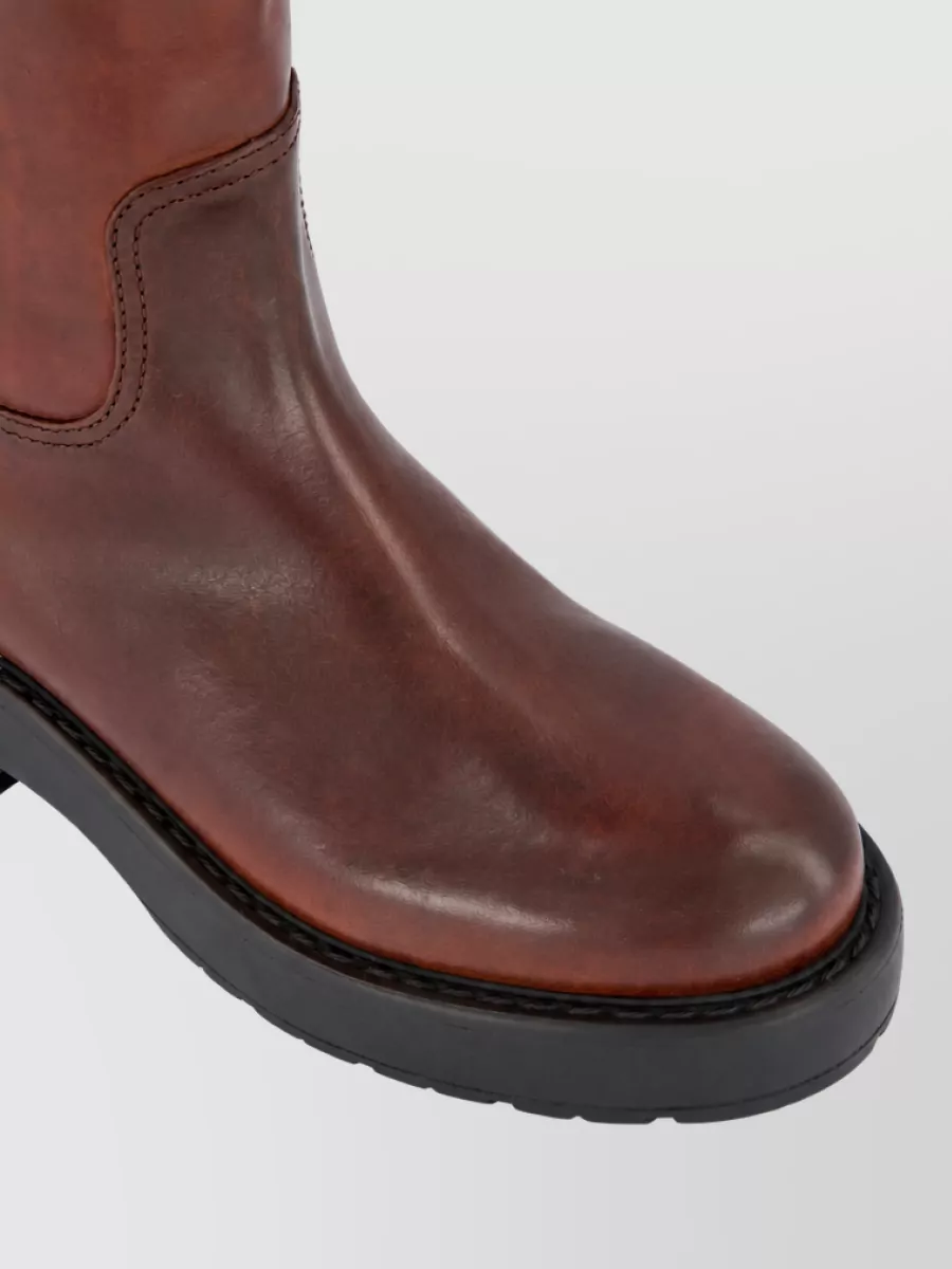 Miu Miu Leather Ankle Boots