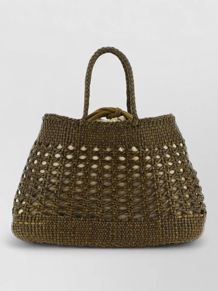 Dragon Diffusion Hand-Woven Leather Tote Bag